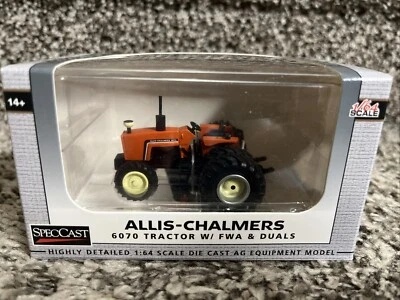 2024 SpecCast 1:64 ALLIS-CHALMERS 6070 With Duals & FWA! Diecast Tractor NEW!! - Image 1 of 2