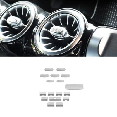17x Car AC Button + Handrail Button + Air Vent Knob Cover For Benz A B CLA 2020+ - Изображение 1 из 4