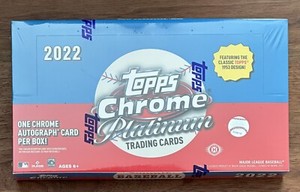 2022 Topps Chrome Platinum Anniversary Baseball Factory Sealed Hobby Box 1 Auto