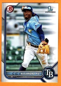 TARJETA DE BÉISBOL DE NOVATO BOWMAN ALEJANDRO PIE (TAMPA BAY RAYS) 2022 - Imagen 1 de 1