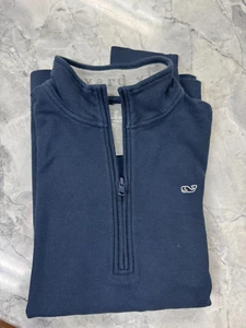 Vineyard Vines navy boys 1/4 zip pullover sweater. Size XL (18). - Picture 1 of 6