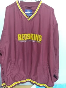  NFL Reebok Washington Redskins Pullover Windbreaker Jacket, Mens XL  - Picture 1 of 2