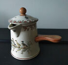 ANTIQUE SARREGUEMINES FAIENCE LIDDED MILK JUG: Les Enfants Richard Decor