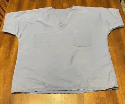 Camisa Médica Sin Marca Unisex Talla M Azul Claro Foto 1 de 2