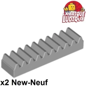 Lego technic 2x engrenage crémaillère cranté gear Rack 1x4 gris/ligh b gray 3743 - Picture 1 of 1