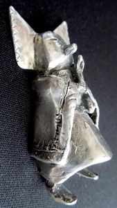 Vintage Sterling CROW MOTHER KACHINA Hopi Sculpture * 80.5 Grams 2.8 Oz Heavy * - Picture 1 of 12