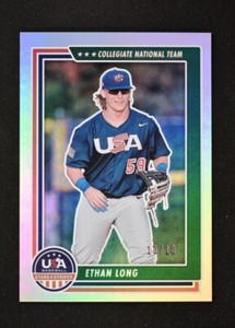 2022 Stars and Stripes Base Longevity Stars Platinum #18 Ethan Long 10/10