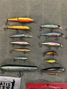 Lot of Mixed Fishing Lures, Vintage Wiggle Wart, Rebel Wee R , Poe’s And More!