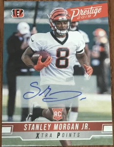 2019 Prestige Xtra Points Signatures Stanley Morgan Jr. #294 Cincinnati Bengals - Picture 1 of 2