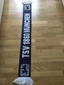 Fanschal TSV 1860 München, ca. 140x15 cm, rückseitig Allianz Arena, 2 Fotos - Bild 1 von 2