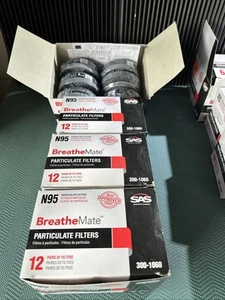 SAS Safety 300-1001 BreatheMate Organic Vapor Cartridge (6)+36 Pairs Filter 1060 - Bild 1 von 5