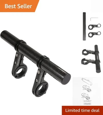 Versatile Quick-Release Carbon Fiber Handlebar Extender for Bike Accessories - Image 1 of 4