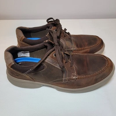 Clarks Extreme Comfort Casual Shoes Mens Sz 10.5 Office Leisure Beeswax Leather - Image 1 of 4