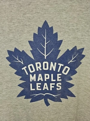 Toronto Maple Leafs Retro Small Womens Gray Graphic Logo Long Sleeve NHL - Image 1 of 4