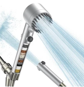 Filtered Shower Head/Wand High Pressure Water Flow and Multiple Spray Open Box - Picture 1 of 8