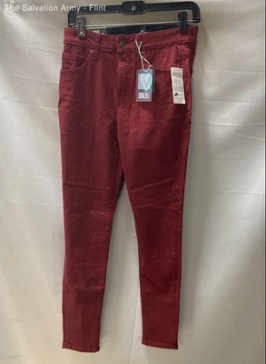 Lularoe Womens Red Flat Front Coin Pocket Skinny Fit Chino Pants Size 28 - Image 1 of 4