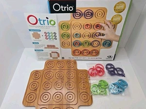 Otrio Strategy Family Board Brain Game Wood Tic-Tac-Toe Spin Master - Complete - Picture 1 of 11