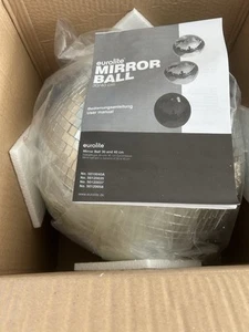 Discokugel Eurolite Mirror Ball Set 30 cm Discokugel Party inkl. Drehmotor NEU - Bild 1 von 11
