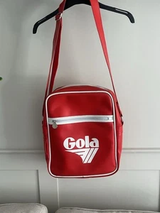 Vintage Retro Red gola Messenger Bag - Picture 1 of 8