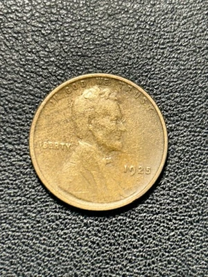 1925 S Lincoln Wheat Penny Cent Semi-Key Better Date San Francisco Circulated - Image 1 of 2