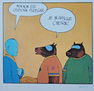 JEAN GIRAUD MOEBIUS 1984 SERIGRAFIA LITOGRAFIA A COLORI STAMPA ARTISTICA FIRMATA PG 16 - Foto 1 di 7