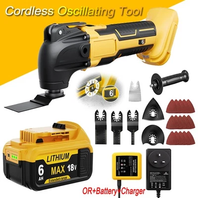 Cordless Oscillating Multi Tool Sander 6 Speed For Dewalt 18V Battery /Charger - Image 1 of 4