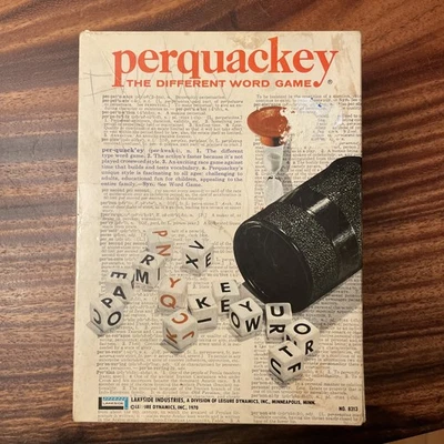 Vintage 1970 Perquackey The Different Word Game Complete w Score Cards - Image 1 of 4