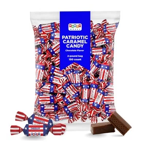 Caramelle patriottiche - Confezione sfusa da 2 libbre (circa 150 pezzi) - Choc Giorno dell'Indipendenza... - Foto 1 di 6