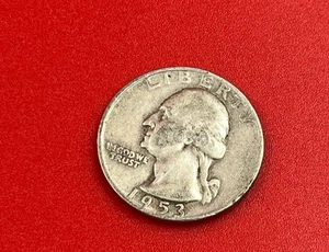 Cuarto de plata Washington Memorial 1953-D promedio circulado - Imagen 1 de 2