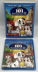 Disney's 101 Dalmatians II: Patchs London Adv. (Blu-ray/DVD, 2015) In Slipcover - Imagen 1 de 3