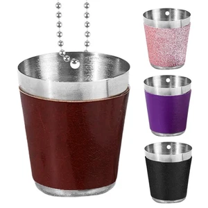 6x Party Shot Glass Glasses Cups Necklace Shot Cup Necklace w/ Beaded Chain - Picture 1 of 15