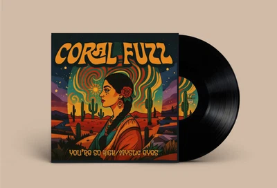 Coral Fuzz - You're So High/Mystic Eyes Limited Vinyl E.P Garage/Psych 7' Record - Image 1 of 3