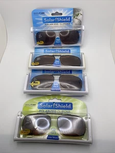 Sonnenschutz polarisierte Clip-On Sonnenbrille 52 Rec 1 Vollrahmen bernsteinfarbene Gläser 4 Paar - Bild 1 von 2