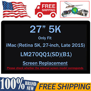 27" for Apple 5K iMac Retina A1419 2015 MF885 LCD Screen LM270QQ1-SDB1 5120×2880