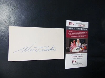 Tarjeta indexada firmada por Walt Alston certificada por JSA 2 Foto 1 de 4