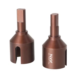 1 Pair Steel Front Gearbox Cup Joint For Tamiya 1/10 Fighter NXGEN DT-04 RC Car - Picture 1 of 5