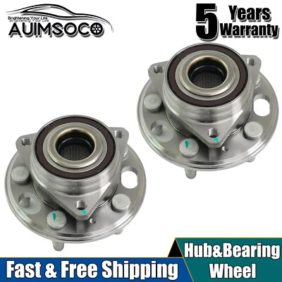 Set 2 Left Right Sides Front Wheel Bearing Hubs 513288 For 2010-2011 Saab 9-5 - Image 1 of 4
