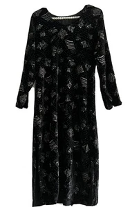 Pakistani Velvet Kurta Kameez Black Med Winter Shirt Only - Picture 1 of 7