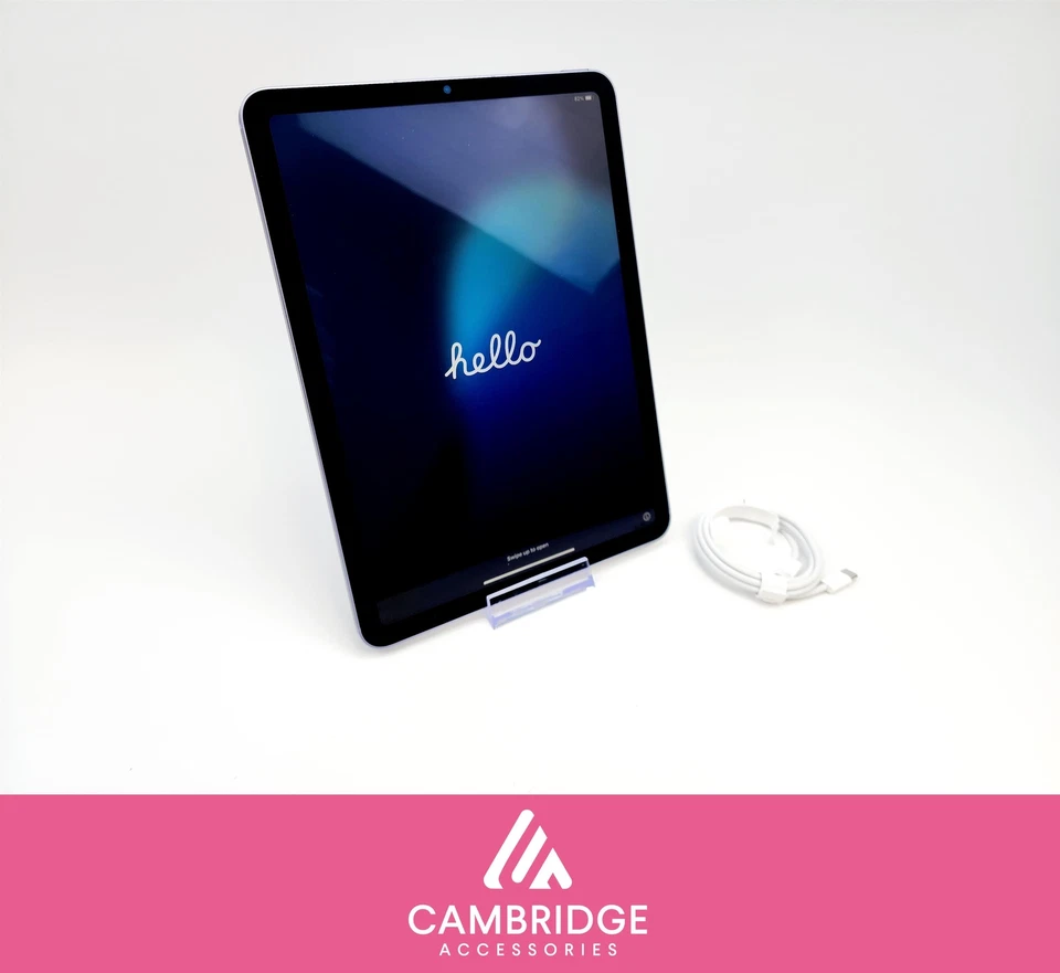 Apple iPad Air 5th Gen 10.9" A2589 64GB Wi-Fi + 5G Purple Cracked ID Grade B - Image 1 of 4