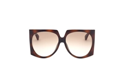 MaxMara MM0003 54E Red Havana Brown Plastic 58 mm Women display picture 1
