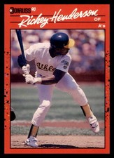 1990 Donruss #304 Rickey Henderson Oakland Athletics