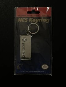 NES Controller Shiny Chrome 3D Metal Key Chain Key Ring NEW