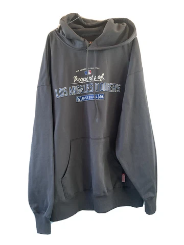 L.A. Dodgers Majestic Therma Base Grey Sweater Size 2XL Cover