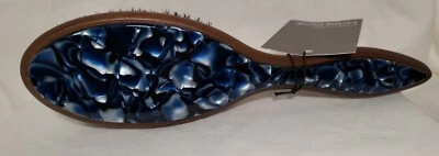 Living Proof Smooth Wooden Boar Bristle Hair Brush Standard Size Blue/Brown New - Изображение 1 из 4