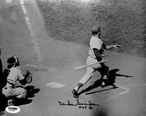 DUKE SNIDER "HOF 80" DODGERS SIGNED AUTOGRAPHED PHOTO PSA/DNA **METALLIC PRINT** - Picture 1 of 1