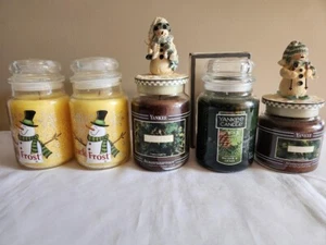 Yankee Candles Christmas Scents Jack Frost Mistletoe and Balsam and Cedar! - Picture 1 of 21