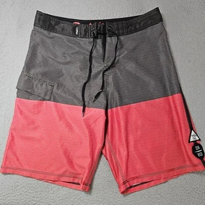 Da Hui Swim Trunks Mens 32 Stripe Volley Swimming Board Shorts Bathing Suit Pool - Picture 1 of 8