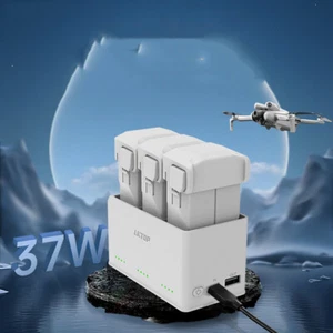 Für DJI Mini 4 Pro/Mini 3/Mini 5 Pro Schnellladegerät Smart Zweiwege-Ladehub 37W - Picture 1 of 9