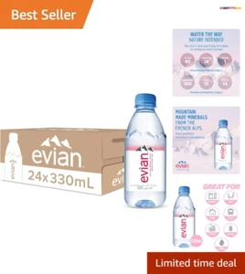 Eco-Friendly Natural Mineral Water, 24 Bottles of 330ml - Taste the French Alps - Picture 1 of 9