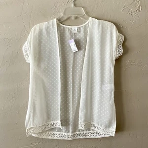 Evsie Girls Kimono Sheer Ivory New With Tags Size XS - Picture 1 of 4